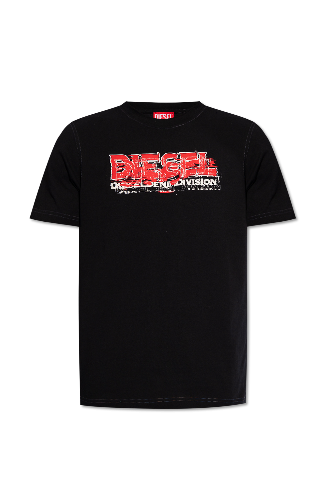 関税込【DIESEL】Diegor short sleeve T-shirt★Black★ロゴ入り shirt Carhartt with logo Diesel - Black 'T - ruffle-trim